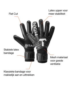 T1TAN Classic 1.0 Black-Out- Classic Collectie|Keepershandschoenen Voor Kinderen