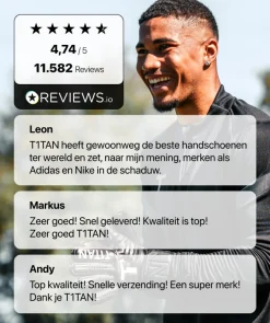 T1TAN Classic 1.0 Black-Out- Classic Collectie|Keepershandschoenen Voor Kinderen