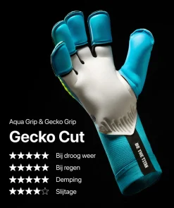 T1TAN Rebel 2.0 Sky Blue Junior Pro-Kinderen Keepershandschoenen Voor Kinderen|Rebel Collectie