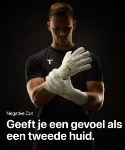 T1TAN Rebel 2.0 White-Out Junior Pro-Kinderen Keepershandschoenen Voor Kinderen|Rebel Collectie