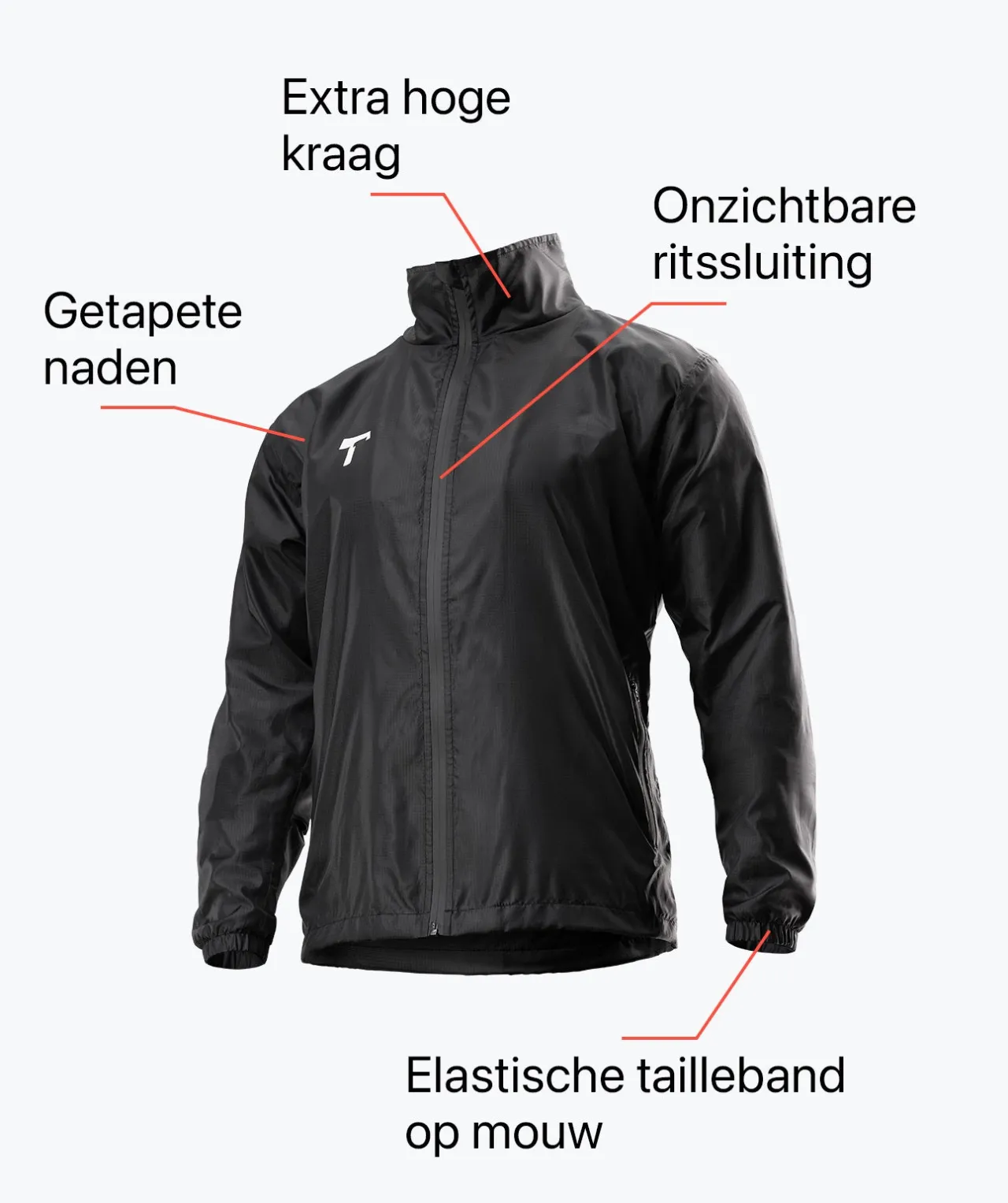 T1TAN Regenjas- Trainingskleding